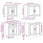 Mueble cocina Kalmar madera vieja 4 pzas madera contrachapada de , Armarios de cocina - Ref: Foro24-3314879, Precio: 321,57 €...