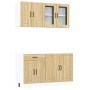 Mueble cocina Kalmar roble sonoma 4 pzas madera contrachapada de , Armarios de cocina - Ref: Foro24-3314864, Precio: 295,13 €...