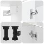 Mueble cocina Kalmar blanco de alto brillo 4 pzas de , Armarios de cocina - Ref: Foro24-3314853, Precio: 331,79 €, Descuento: %