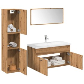 Juego de muebles baño 5 piezas madera ingeniería roble artisan de , Muebles de baño - Ref: Foro24-3328604, Precio: 417,14 €, ...