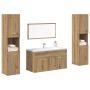Juego de muebles baño 4 piezas madera ingeniería roble artisan de , Muebles de baño - Ref: Foro24-3328596, Precio: 230,19 €, ...