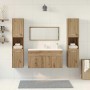 Juego de muebles baño 4 piezas madera ingeniería roble artisan de , Muebles de baño - Ref: Foro24-3328596, Precio: 230,19 €, ...
