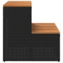 Escalón bañera hidromasaje negro 50x50x50,5 cm ratán sintético de , Accesorios para piscinas y spa - Ref: Foro24-4103940, Pre...
