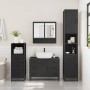 Juego de muebles de baño 3 pzas madera contrachapada negro de , Muebles de baño - Ref: Foro24-3301050, Precio: 284,37 €, Desc...