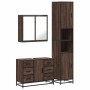 Set de muebles baño 3 pzas madera contrachapada roble marrón de , Muebles de baño - Ref: Foro24-3301084, Precio: 309,68 €, De...