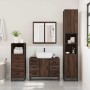 Set de muebles baño 3 pzas madera contrachapada roble marrón de , Muebles de baño - Ref: Foro24-3301084, Precio: 309,68 €, De...