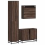 Set de muebles baño 3 pzas madera contrachapada roble marrón de , Muebles de baño - Ref: Foro24-3301084, Precio: 309,68 €, De...