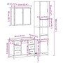 Set de muebles baño 3 pzas madera contrachapada roble marrón de , Muebles de baño - Ref: Foro24-3301084, Precio: 309,68 €, De...