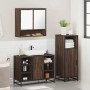Set de muebles baño 3 pzas madera contrachapada roble marrón de , Muebles de baño - Ref: Foro24-3301004, Precio: 225,21 €, De...