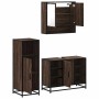 Set de muebles baño 3 pzas madera contrachapada roble marrón de , Muebles de baño - Ref: Foro24-3301004, Precio: 225,21 €, De...