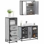 Set de muebles de baño 3 pzas madera contrachapada gris sonoma de , Muebles de baño - Ref: Foro24-3301033, Precio: 242,99 €, ...