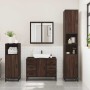 Set de muebles baño 3 pzas madera contrachapada roble marrón de , Muebles de baño - Ref: Foro24-3300964, Precio: 259,16 €, De...