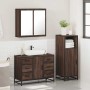 Set de muebles baño 3 pzas madera contrachapada roble marrón de , Muebles de baño - Ref: Foro24-3300964, Precio: 259,16 €, De...