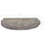 Gray marble washbasin Ø40x12 cm by vidaXL, Sinks - Ref: Foro24-149158, Price: 120,82 €, Discount: %