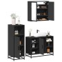 Juego de muebles de baño 3 pzas madera contrachapada negro de , Muebles de baño - Ref: Foro24-3300970, Precio: 233,30 €, Desc...