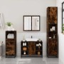 Set de muebles baño 3 pzas madera contrachapada roble ahumado de , Muebles de baño - Ref: Foro24-3301092, Precio: 289,72 €, D...