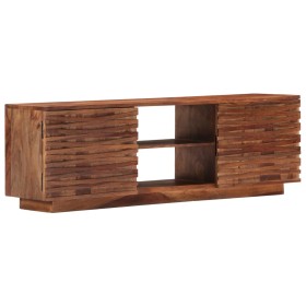 Mueble de TV de madera maciza de acacia 120x30x40 cm en Muebles TV | Comprar online en Foru.es