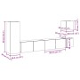 Mueble para TV de pared madera contrachapada artesanal 5 piezas de , Muebles TV - Ref: Foro24-3329200, Precio: 161,43 €, Desc...