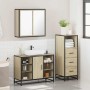 Set de muebles de baño 3 pzas madera contrachapada roble Sonoma de , Muebles de baño - Ref: Foro24-3301031, Precio: 228,71 €,...