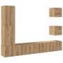 Mueble para TV de pared madera contrachapada artesanal 5 piezas de , Muebles TV - Ref: Foro24-3329202, Precio: 190,49 €, Desc...