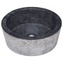Lavabo mármol negro Ø40x15 cm de vidaXL, Lavabos - Ref: Foro24-149178, Precio: 170,66 €, Descuento: %