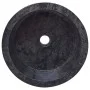 Lavabo mármol negro Ø40x15 cm de vidaXL, Lavabos - Ref: Foro24-149178, Precio: 172,56 €, Descuento: %