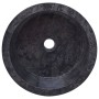 Lavabo mármol negro Ø40x15 cm de vidaXL, Lavabos - Ref: Foro24-149178, Precio: 170,66 €, Descuento: %