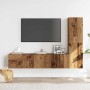 Muebles de TV de pared 3 uds madera vieja madera de ingeniería de , Muebles TV - Ref: Foro24-3328961, Precio: 133,00 €, Descu...