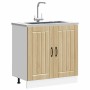 Mueble bajo fregadero Lucca madera contrachapada roble sonoma de , Armarios de cocina - Ref: Foro24-853690, Precio: 82,66 €, ...