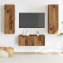 Muebles de TV de pared 3 uds madera vieja madera de ingeniería de , Muebles TV - Ref: Foro24-3328963, Precio: 133,06 €, Descu...