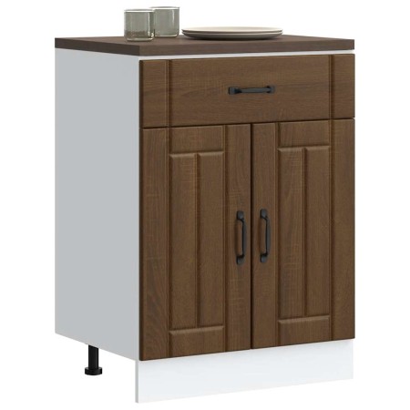 Mueble bajo de cocina Lucca roble marrón de , Armarios de cocina - Ref: Foro24-853734, Precio: 89,19 €, Descuento: %