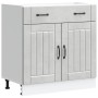 Mueble bajo de cocina Lucca madera contrachapada gris cemento de , Armarios de cocina - Ref: Foro24-853741, Precio: 108,46 €,...