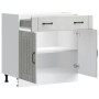 Mueble bajo de cocina Lucca madera contrachapada gris cemento de , Armarios de cocina - Ref: Foro24-853741, Precio: 108,46 €,...