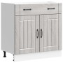 Mueble bajo de cocina Lucca madera contrachapada gris sonoma de , Armarios de cocina - Ref: Foro24-853743, Precio: 104,99 €, ...
