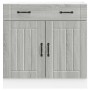 Mueble bajo de cocina Lucca madera contrachapada gris sonoma de , Armarios de cocina - Ref: Foro24-853743, Precio: 104,99 €, ...