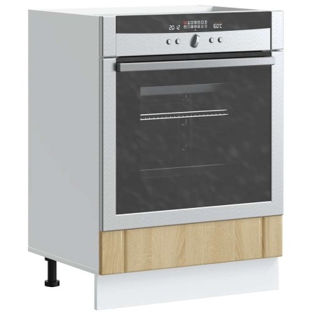 Armario de horno Lucca madera contrachapada roble sonoma de , Armarios de cocina - Ref: Foro24-853760, Precio: 63,11 €, Descu...