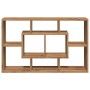 Estantería pared madera ingeniería roble artesanal 85x16x52,5cm de , Armarios y almacenamiento - Ref: Foro24-857014, Precio: ...