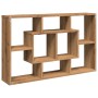Estantería pared madera ingeniería roble artesanal 85x16x52,5cm de , Armarios y almacenamiento - Ref: Foro24-857014, Precio: ...