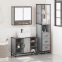 Set de muebles de baño 3 pzas madera contrachapada gris sonoma de , Muebles de baño - Ref: Foro24-3301183, Precio: 263,90 €, ...