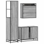 Set de muebles de baño 3 pzas madera contrachapada gris sonoma de , Muebles de baño - Ref: Foro24-3301183, Precio: 263,90 €, ...