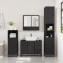 Juego de muebles de baño 4 pzas madera contrachapada negro de , Muebles de baño - Ref: Foro24-3301230, Precio: 462,60 €, Desc...