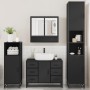 Juego de muebles de baño 4 pzas madera contrachapada negro de , Muebles de baño - Ref: Foro24-3301230, Precio: 462,60 €, Desc...
