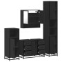 Juego de muebles de baño 4 pzas madera contrachapada negro de , Muebles de baño - Ref: Foro24-3301230, Precio: 462,60 €, Desc...