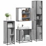 Set de muebles de baño 4 pzas madera contrachapada gris sonoma de , Muebles de baño - Ref: Foro24-3301188, Precio: 363,45 €, ...