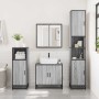 Set de muebles de baño 4 pzas madera contrachapada gris sonoma de , Muebles de baño - Ref: Foro24-3301188, Precio: 363,45 €, ...