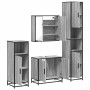 Set de muebles de baño 4 pzas madera contrachapada gris sonoma de , Muebles de baño - Ref: Foro24-3301188, Precio: 363,45 €, ...