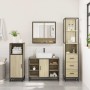 Set de muebles de baño 3 pzas madera contrachapada roble sonoma de , Muebles de baño - Ref: Foro24-3301181, Precio: 260,69 €,...