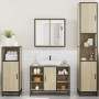 Juego de muebles de baño 4 pzas contrachapada roble sonoma de , Muebles de baño - Ref: Foro24-3301211, Precio: 400,56 €, Desc...