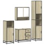 Juego de muebles de baño 4 pzas contrachapada roble sonoma de , Muebles de baño - Ref: Foro24-3301226, Precio: 417,86 €, Desc...