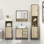 Juego de muebles de baño 4 pzas contrachapada roble sonoma de , Muebles de baño - Ref: Foro24-3301226, Precio: 417,86 €, Desc...